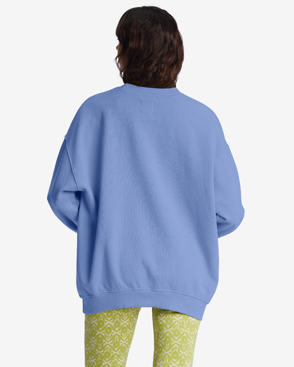 Billabong Women`s Ride In Oversized Crewneck Sweatshirt