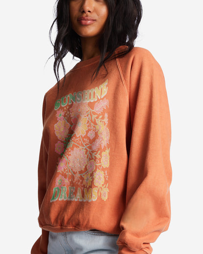 Here We Go Crewneck Sweatshirt - Brick