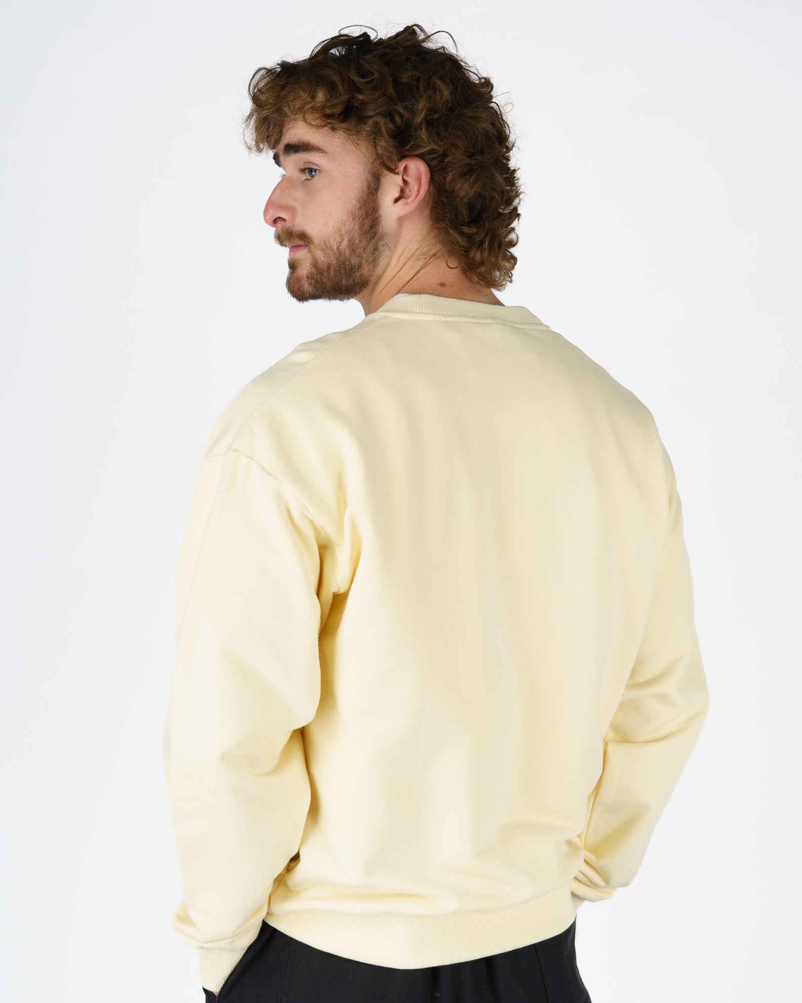 Dandy L/S Pullover Crewneck - Cream