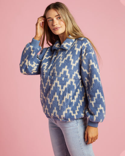 Billabong Women`s Time Off Half-Zip Fleece Pullover
