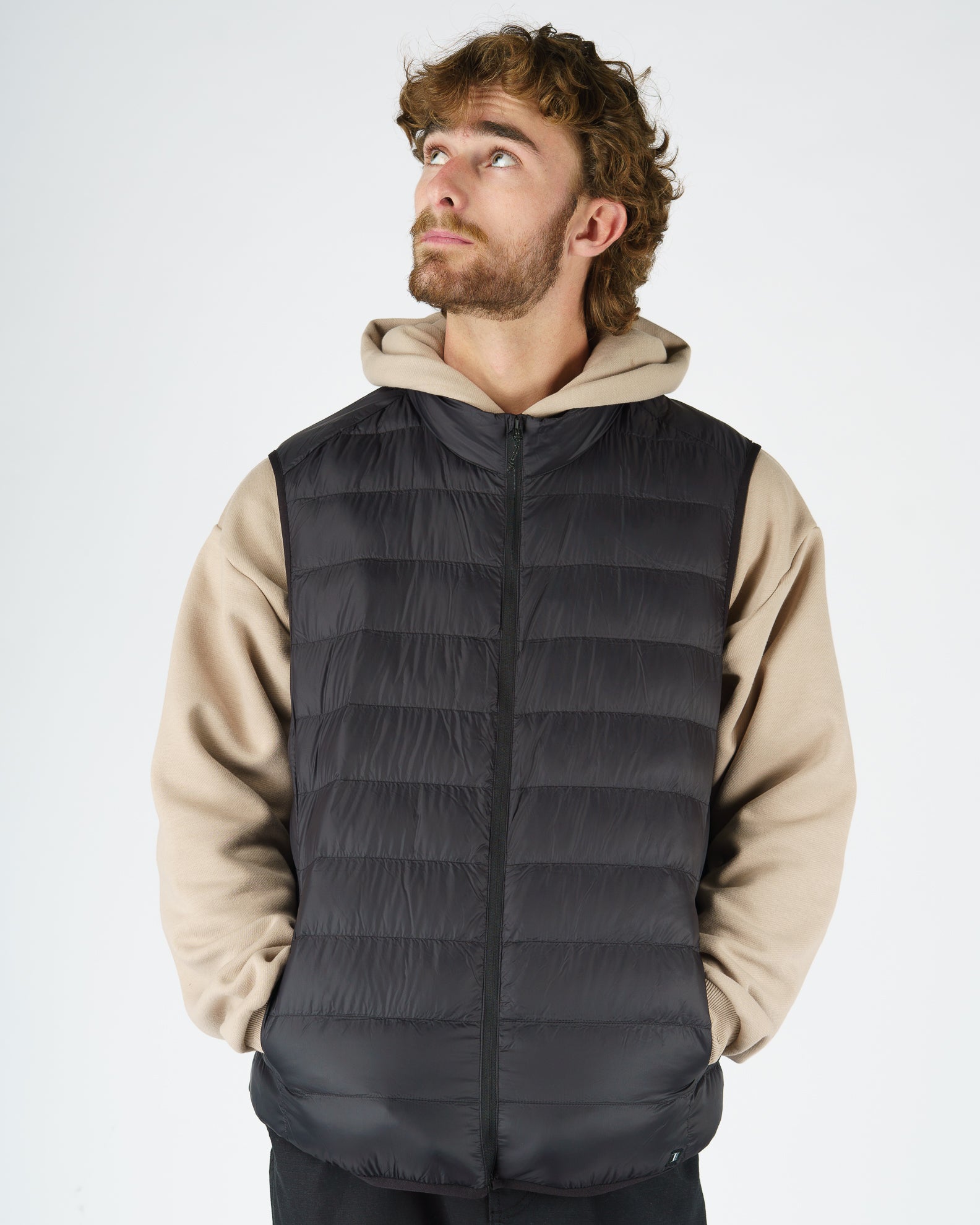Nelson Puffer Vest- Black