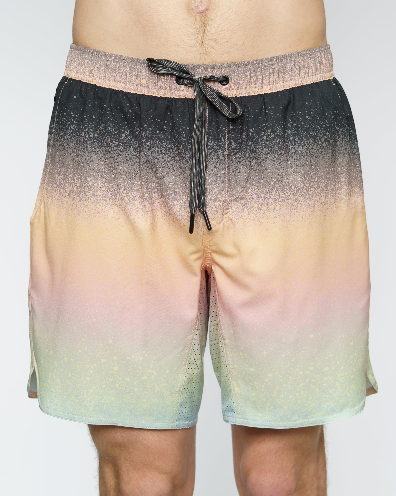 17" Repeater Print Boardshorts - Black