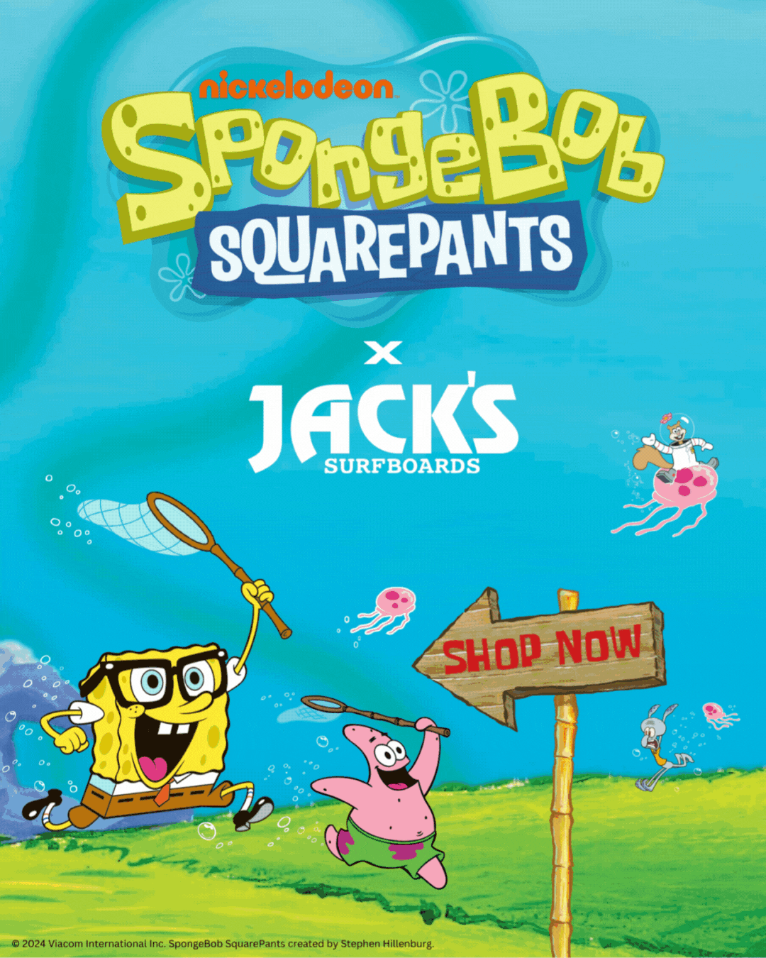 SpongeBob SquarePants x Jack's Surfboards